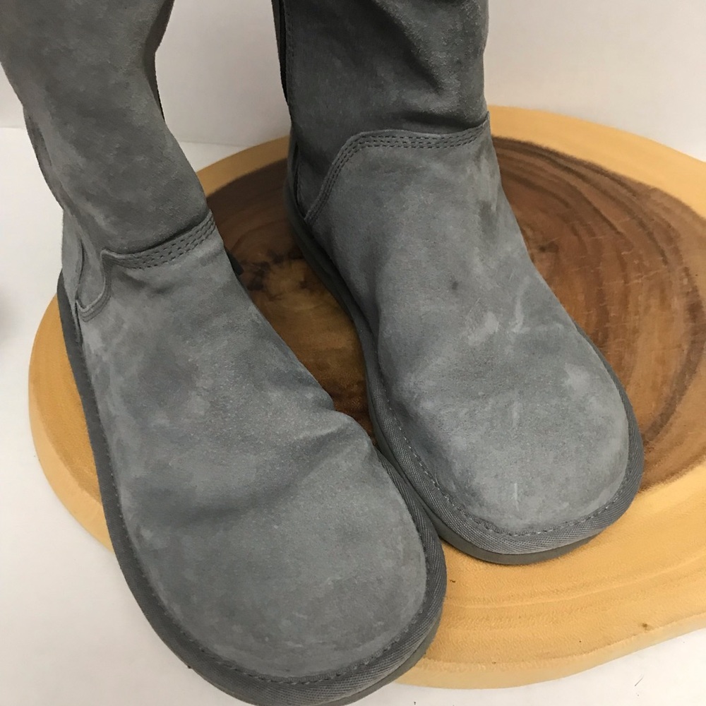 Ugg Classic Zip Up Shearling Lined Leather Boots - image 7